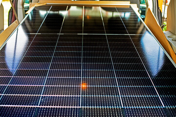 double-sided solar panels in the car. Solar energy economy and the crisis of electric power....