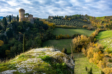 brisighella tourist town hills of Romagna famous for its wine and olive oil medieval historical...