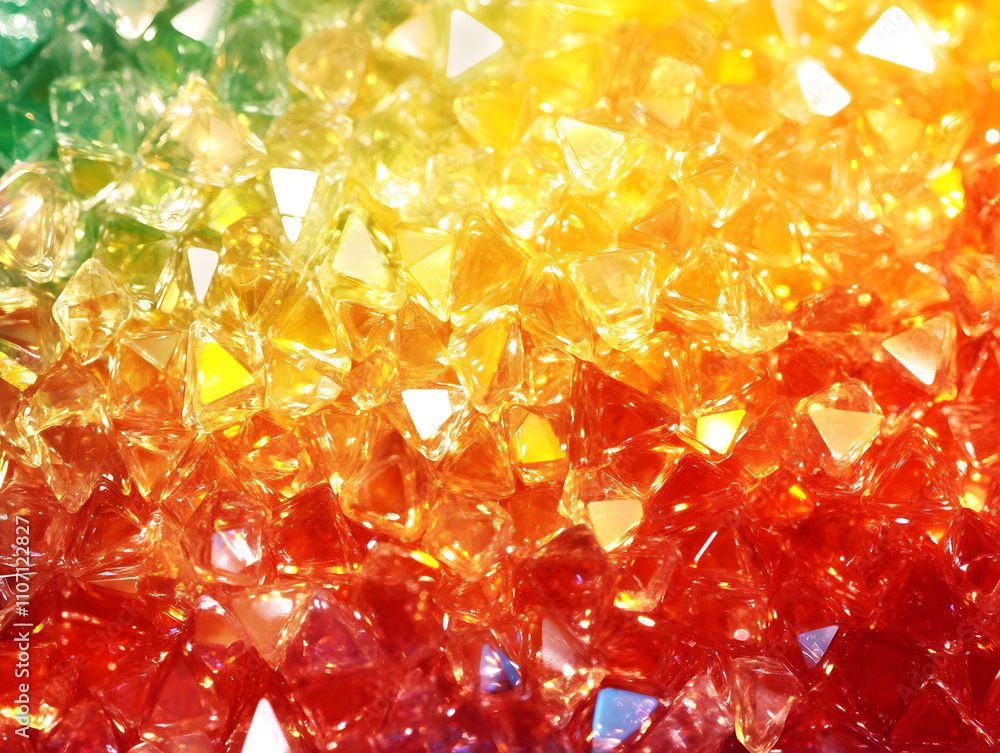 Poster vibrant gemstone showcase artistic display abstract art colorful environment close-up view creative 