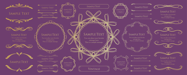 クリスマスフレームデザインセット