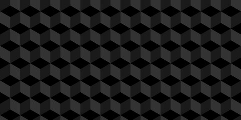 	
Abstract black and gray style minimal blank cubic. Geometric pattern illustration mosaic, square and triangle wallpaper.	