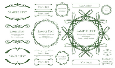 クリスマスフレームデザインセット