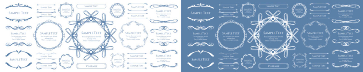 クリスマスフレームデザインセット