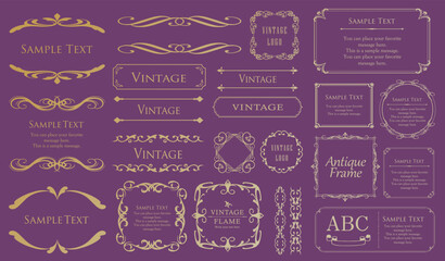 クリスマスフレームデザインセット