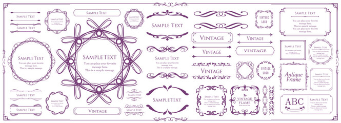 クリスマスフレームデザインセット