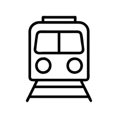 Fototapeta premium Train line icon vector 