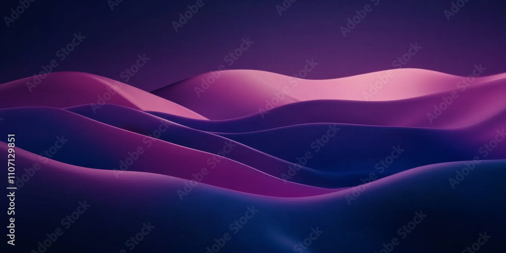 Poster a minimalist gradient background with soft transitions between shades of deep blue and purple. the s