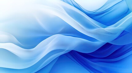 Obraz premium Blue abstract line art creative background material, commercial advertising illustration in the technology field, computer wallpaper 