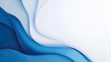 Blue abstract line art creative background material, commercial advertising illustration in the technology field, computer wallpaper
