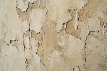 Naklejka premium Textured dry earth, cracked beige and brown surface with deep natural fissures, rustic and detailed