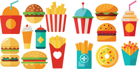 Vector Pizza Cartoon Vector Icon Illustration Food Object Icon Pizza icon in flat style isolated