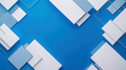 Blue abstract line art creative background material, commercial advertising illustration in the technology field, computer wallpaper
