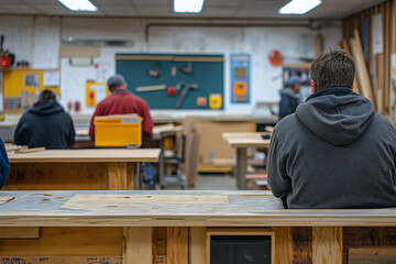 Carpentry students learn hands-on in a dynamic workshop