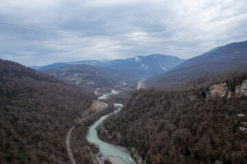 Obraz premium Mountain landscape in Sochi