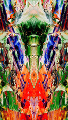 Abstract art background . Hand painting artwork on canvas .