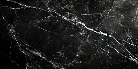 A polished black marble texture with subtle patterns, ideal for luxurious branding and interior design.