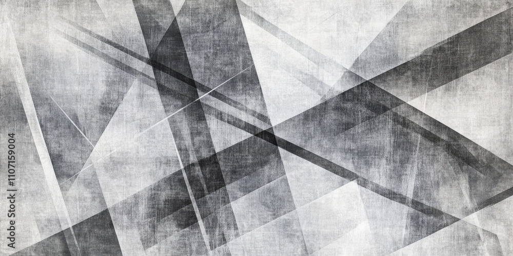 Poster a minimalist abstract background featuring intersecting lines and geometric patterns in shades of gr