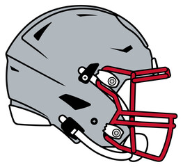 Gray modern helmet of the New England Patriots American football team