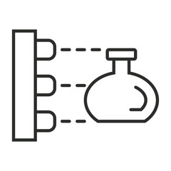 3D printing outline icon, editable vector illustration and transparent graphic element. Isolated on white background