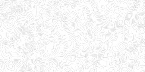 Lines map seamless topographic contour lines vector pattern. Geographic map and topographic contours map background. Vector illustration. White wave paper reliefs.	
