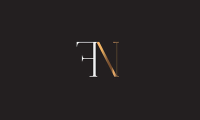 FN, FN , F , N , Abstract Letters Logo Monogram	