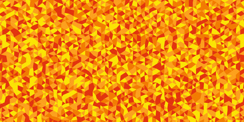 Seamless geometric pattern square shapes low polygon backdrop background. Abstract geometric wall tile and metal cube background triangle wallpaper. Orange and yellow polygonal background.
