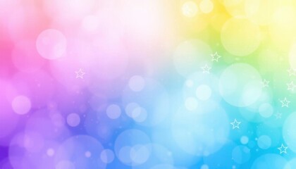 Obraz premium a close up of a colorful background with stars and blurry