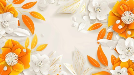 Paper Cutting Style Background - A creative and intricate design. The paper cutting technique creates a detailed and artistic backdrop.