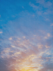 Fototapeta premium colorful and dramatic sunset clouds