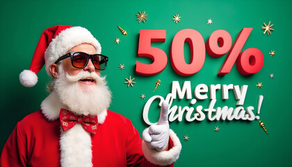 Make Your Christmas Merry with 50% Off, Ai generated