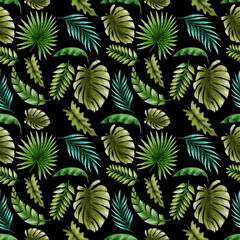 leaf, pattern, plant, seamless, nature, fern, green,