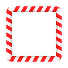 Obraz premium Christmas Decorative Candy Cane Frame Colorful Icon Vector Illustration