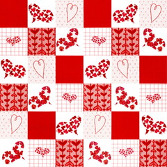 valentines day, hearts, love, stickers, red, pink, 14 February, red hearts, 14 February stickers, colored hearts, love letters, heart shaped, pattern, aesthetic, watercolor