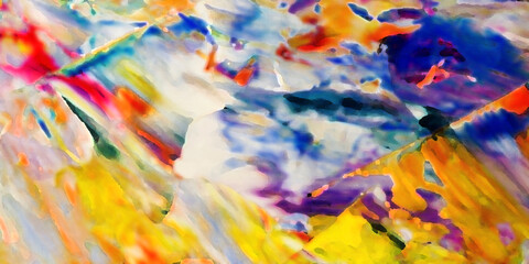 Abstract art background . Hand painting artwork on canvas .