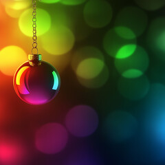 Fototapeta premium red christmas ball