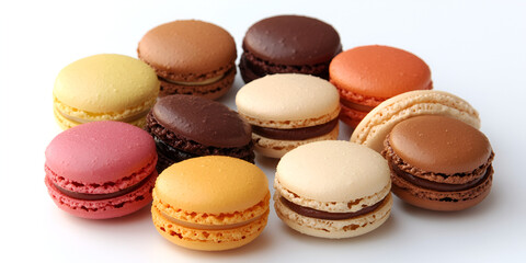 Obraz premium Assorted French Macarons in Variety of Colors