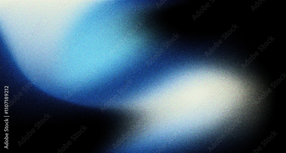 Wall mural dynamic blue white mesh gradient with a grainy noise texture and soft glow. good l for colorful and 