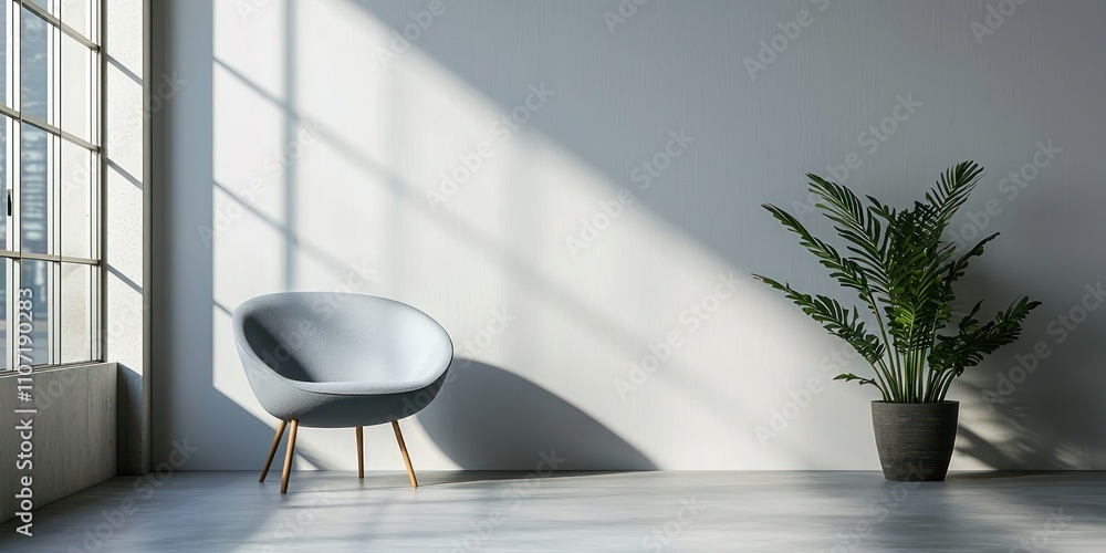 Aufkleber a minimalist professional photo backdrop setup with soft lighting, creating an ideal atmosphere for 