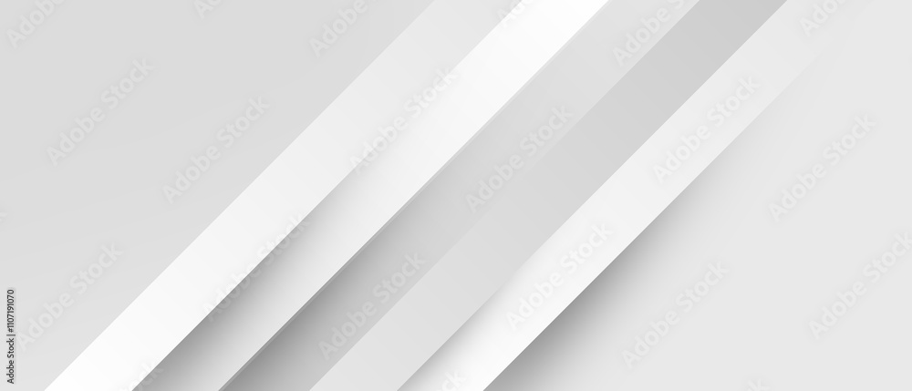 Poster grey white abstract background paper shine and layer element