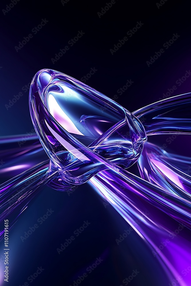 Poster abstract futuristic design with flowing colorful shapes and luminous effects for modern artistic pro