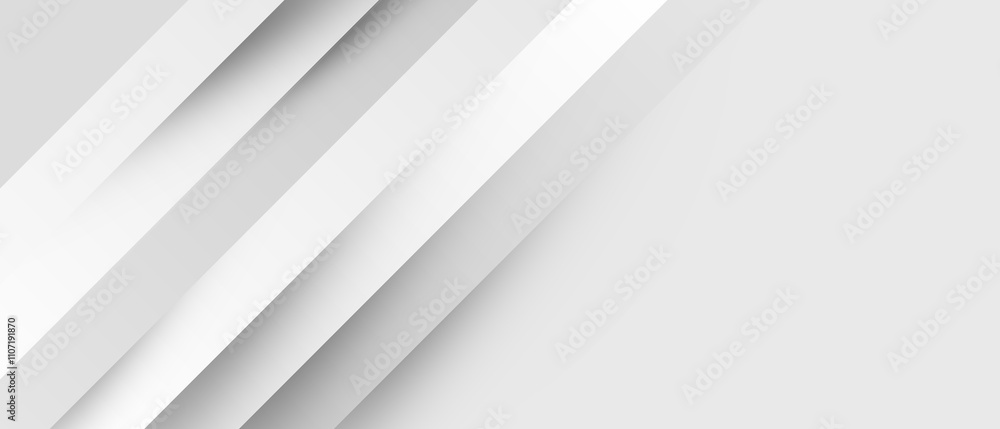 Poster grey white abstract background paper shine and layer element