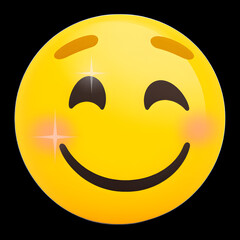 Fototapeta premium Express Yourself: Popular Happy Emoticons Smiley High-quality Emojis. Generative AI.