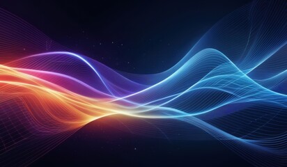 Obraz premium a colorful abstract background with lines and waves