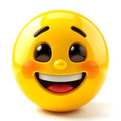 Express Yourself: Popular Happy Emoticons Smiley High-quality Emojis. Generative AI.