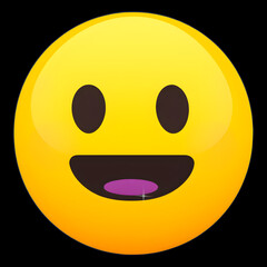 Express Yourself: Popular Happy Emoticons Smiley High-quality Emojis. Generative AI.