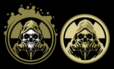 Skull in Gas Mask 