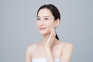 若い女性のビューティ