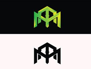 Creative Modern A M Letters monogram icon vector Illustration