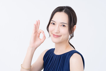 若い女性のビューティ