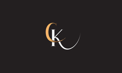 CK, KC, K, C Abstract Letters Logo Monogram